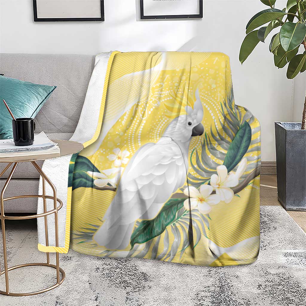 Australia Cacatua Galerita Blanket Sulphur-Crested Cockatoo - Aboriginal Art