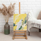 Australia Cacatua Galerita Canvas Wall Art Sulphur-Crested Cockatoo - Aboriginal Art