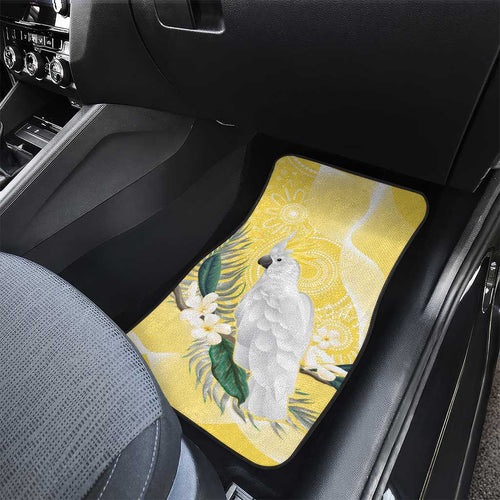 Australia Cacatua Galerita Car Mats Sulphur-Crested Cockatoo - Aboriginal Art