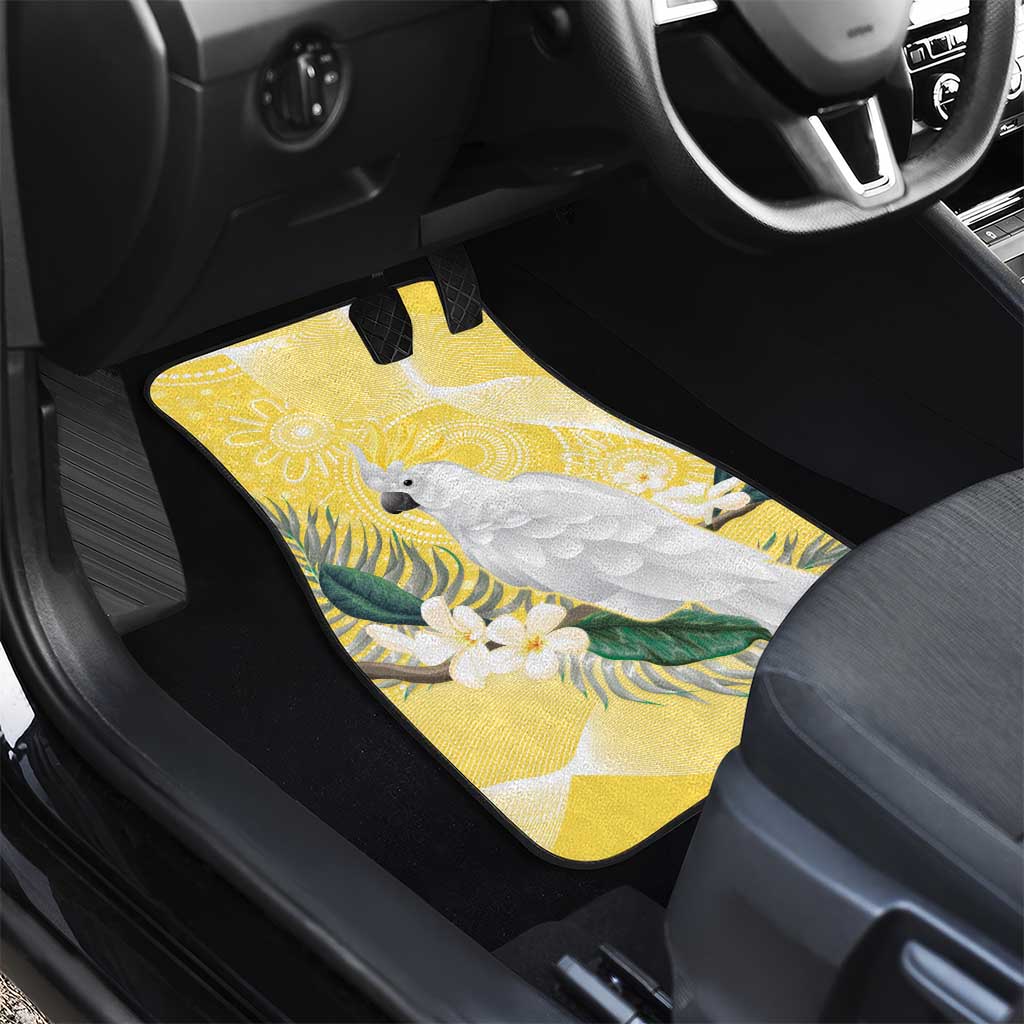 Australia Cacatua Galerita Car Mats Sulphur-Crested Cockatoo - Aboriginal Art