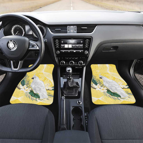 Australia Cacatua Galerita Car Mats Sulphur-Crested Cockatoo - Aboriginal Art