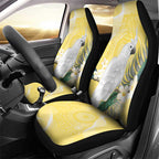 Australia Cacatua Galerita Car Seat Cover Sulphur-Crested Cockatoo - Aboriginal Art