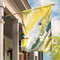 Australia Cacatua Galerita Garden Flag Sulphur-Crested Cockatoo - Aboriginal Art