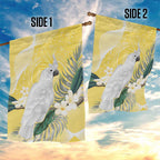 Australia Cacatua Galerita Garden Flag Sulphur-Crested Cockatoo - Aboriginal Art