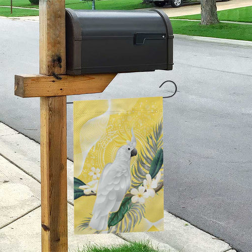 Australia Cacatua Galerita Garden Flag Sulphur-Crested Cockatoo - Aboriginal Art