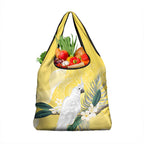 Australia Cacatua Galerita Grocery Bag Sulphur-Crested Cockatoo - Aboriginal Art
