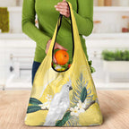 Australia Cacatua Galerita Grocery Bag Sulphur-Crested Cockatoo - Aboriginal Art