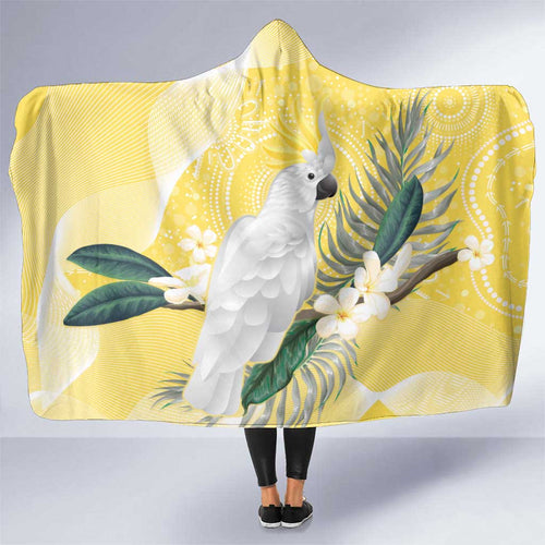 Australia Cacatua Galerita Hooded Blanket Sulphur-Crested Cockatoo - Aboriginal Art