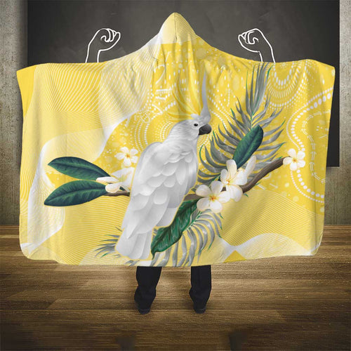 Australia Cacatua Galerita Hooded Blanket Sulphur-Crested Cockatoo - Aboriginal Art