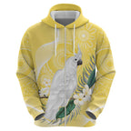 Australia Cacatua Galerita Hoodie Sulphur-Crested Cockatoo - Aboriginal Art