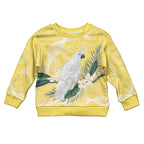 Australia Cacatua Galerita Kid Ugly Christmas Sweater Sulphur-Crested Cockatoo - Aboriginal Art