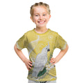 Australia Cacatua Galerita Kid T Shirt Sulphur-Crested Cockatoo - Aboriginal Art