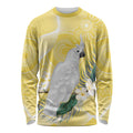 Australia Cacatua Galerita Long Sleeve Shirt Sulphur-Crested Cockatoo - Aboriginal Art