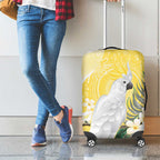 Australia Cacatua Galerita Luggage Cover Sulphur-Crested Cockatoo - Aboriginal Art