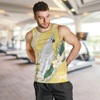 Australia Cacatua Galerita Men Tank Top Sulphur-Crested Cockatoo - Aboriginal Art