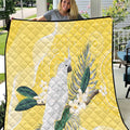 Australia Cacatua Galerita Quilt Sulphur-Crested Cockatoo - Aboriginal Art