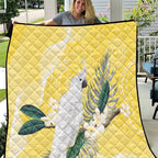 Australia Cacatua Galerita Quilt Sulphur-Crested Cockatoo - Aboriginal Art
