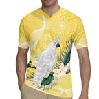 Australia Cacatua Galerita Rugby Jersey Sulphur-Crested Cockatoo - Aboriginal Art