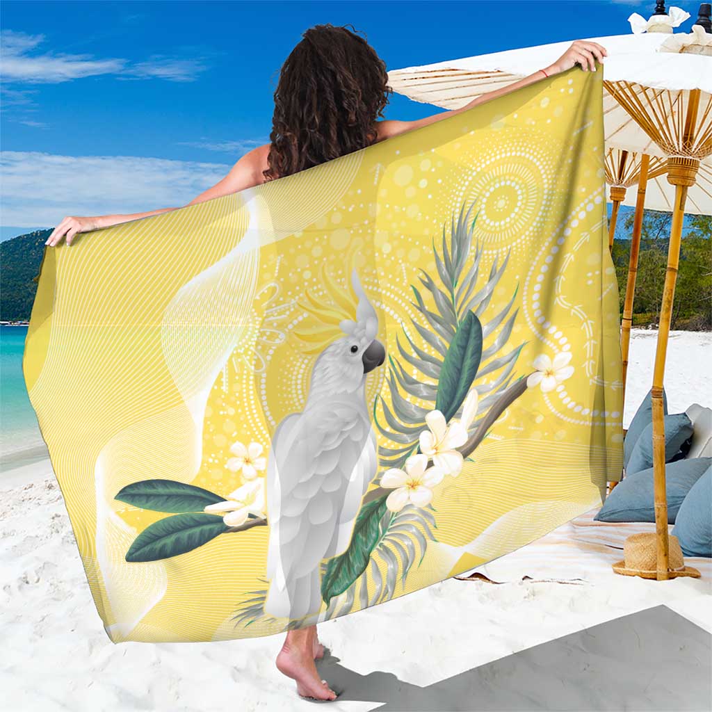 Australia Cacatua Galerita Sarong Sulphur-Crested Cockatoo - Aboriginal Art