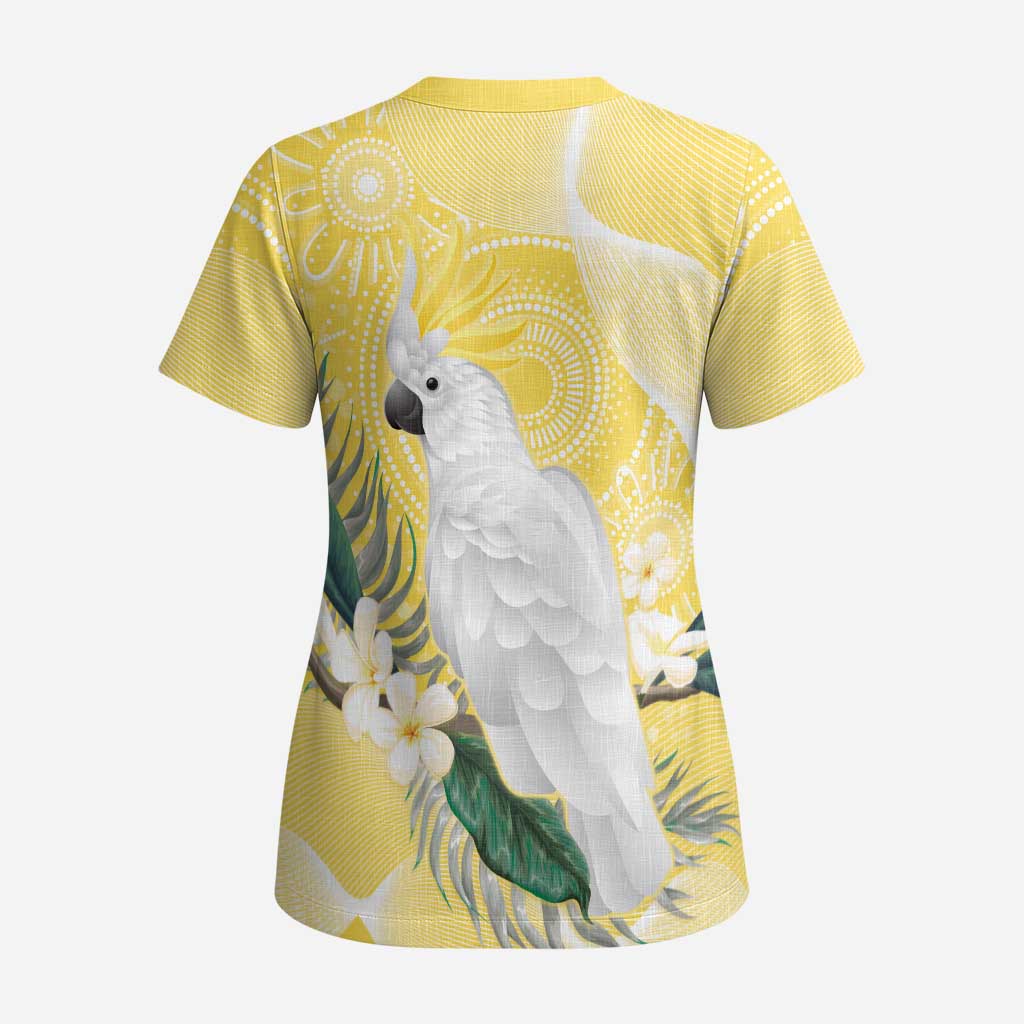 Australia Cacatua Galerita Scrub Top Sulphur-Crested Cockatoo - Aboriginal Art - Aussie Hoodie