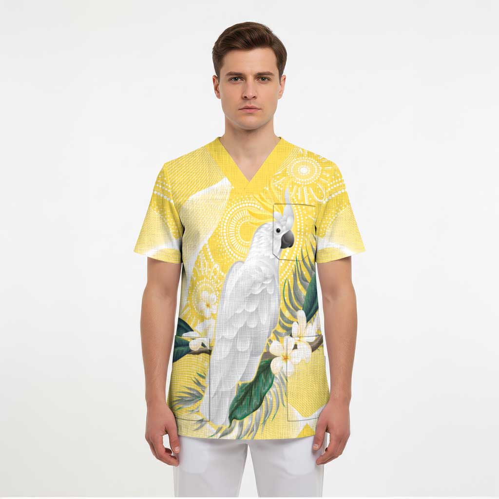 Australia Cacatua Galerita Scrub Top Sulphur-Crested Cockatoo - Aboriginal Art - Aussie Hoodie
