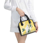 Australia Cacatua Galerita Shoulder Handbag Sulphur-Crested Cockatoo - Aboriginal Art
