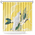 Australia Cacatua Galerita Shower Curtain Sulphur-Crested Cockatoo - Aboriginal Art