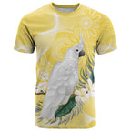 Australia Cacatua Galerita T Shirt Sulphur-Crested Cockatoo - Aboriginal Art
