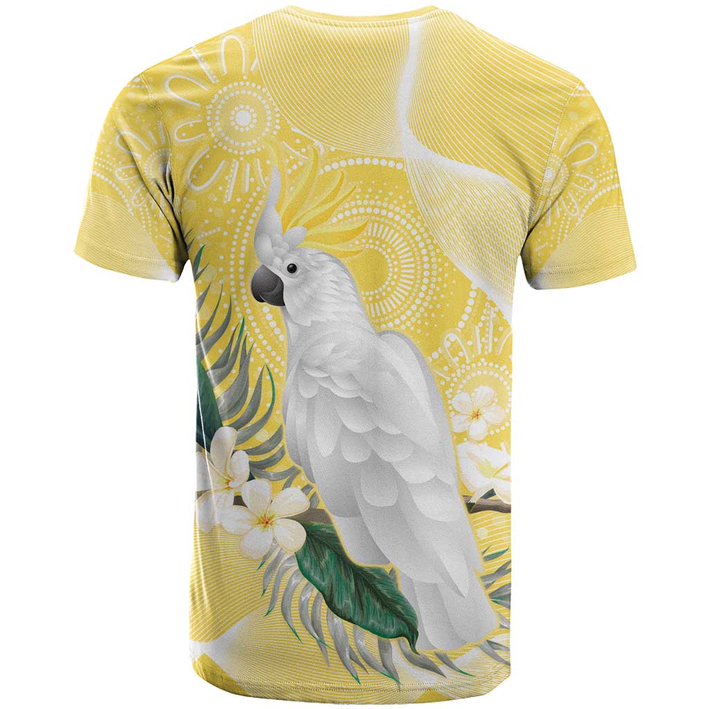 Australia Cacatua Galerita T Shirt Sulphur-Crested Cockatoo - Aboriginal Art