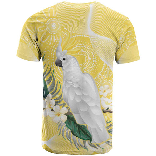 Australia Cacatua Galerita T Shirt Sulphur-Crested Cockatoo - Aboriginal Art