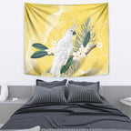 Australia Cacatua Galerita Tapestry Sulphur-Crested Cockatoo - Aboriginal Art