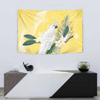 Australia Cacatua Galerita Tapestry Sulphur-Crested Cockatoo - Aboriginal Art