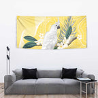 Australia Cacatua Galerita Tapestry Sulphur-Crested Cockatoo - Aboriginal Art
