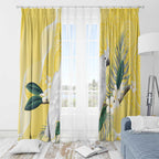 Australia Cacatua Galerita Window Curtain Sulphur-Crested Cockatoo - Aboriginal Art