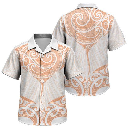 New Zealand Manta Ray Tattoo Family Matching Mermaid Dress and Hawaiian Shirt Aotearoa Maori Haehae Orange