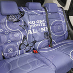 Australia Stomach Cancer Awareness Back Car Seat Cover No One Fights Alone Aboriginal Art