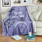 Australia Stomach Cancer Awareness Blanket No One Fights Alone Aboriginal Art