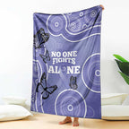 Australia Stomach Cancer Awareness Blanket No One Fights Alone Aboriginal Art