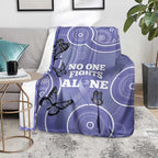 Australia Stomach Cancer Awareness Blanket No One Fights Alone Aboriginal Art