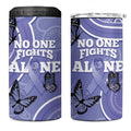 Australia Stomach Cancer Awareness 4 in 1 Can Cooler Tumbler No One Fights Alone Aboriginal Art