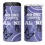 Australia Stomach Cancer Awareness 4 in 1 Can Cooler Tumbler No One Fights Alone Aboriginal Art