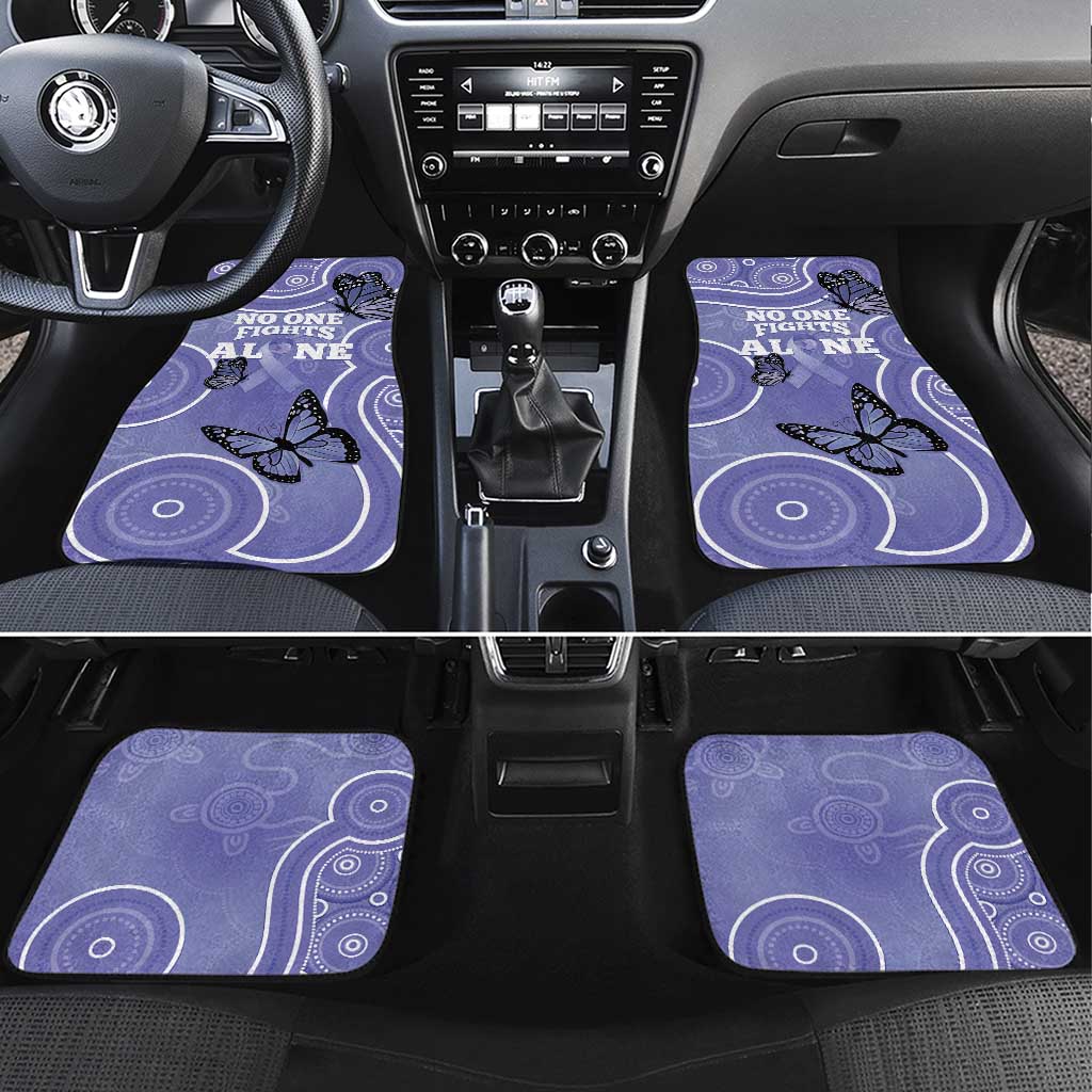 Australia Stomach Cancer Awareness Car Mats No One Fights Alone Aboriginal Art