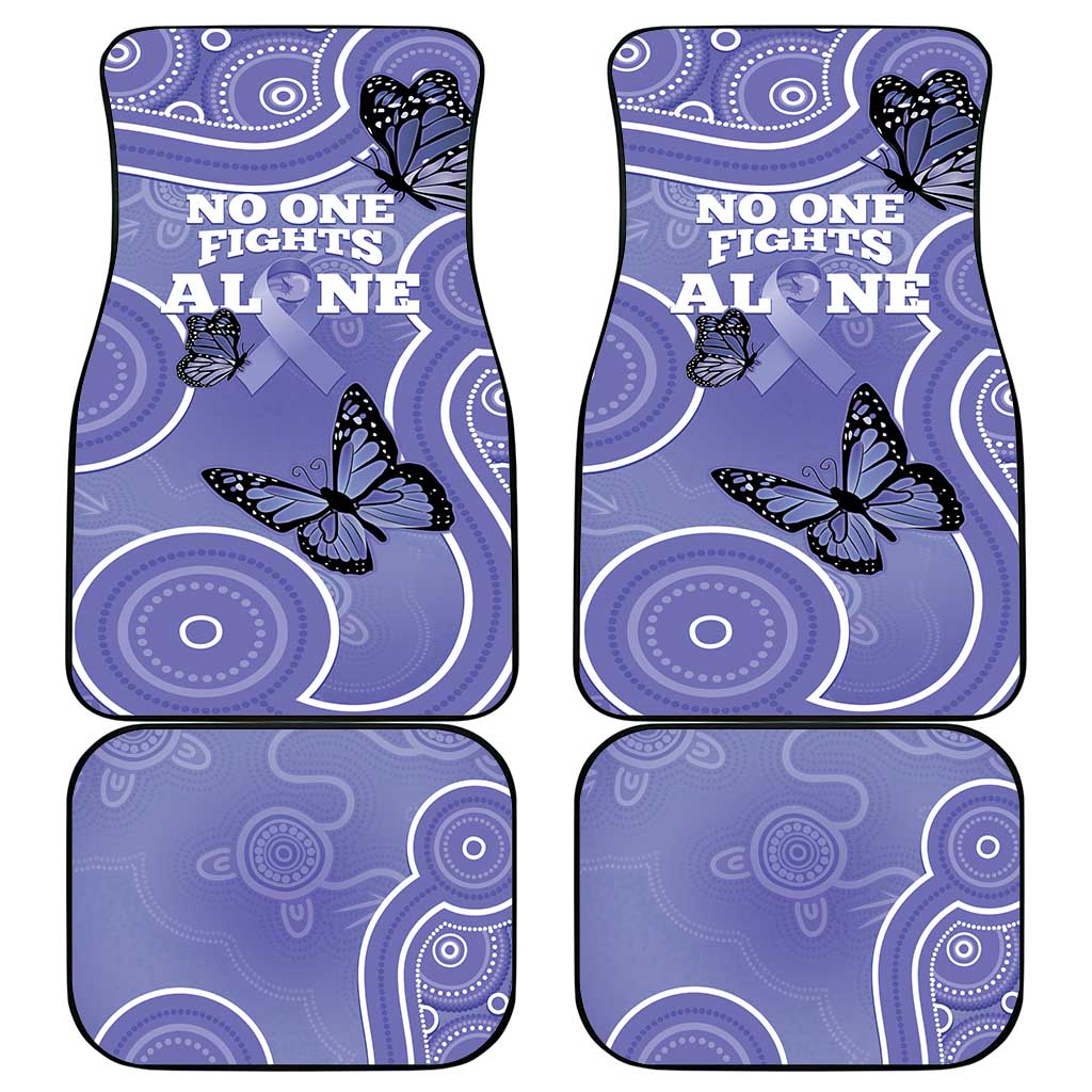 Australia Stomach Cancer Awareness Car Mats No One Fights Alone Aboriginal Art