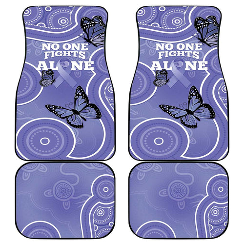 Australia Stomach Cancer Awareness Car Mats No One Fights Alone Aboriginal Art