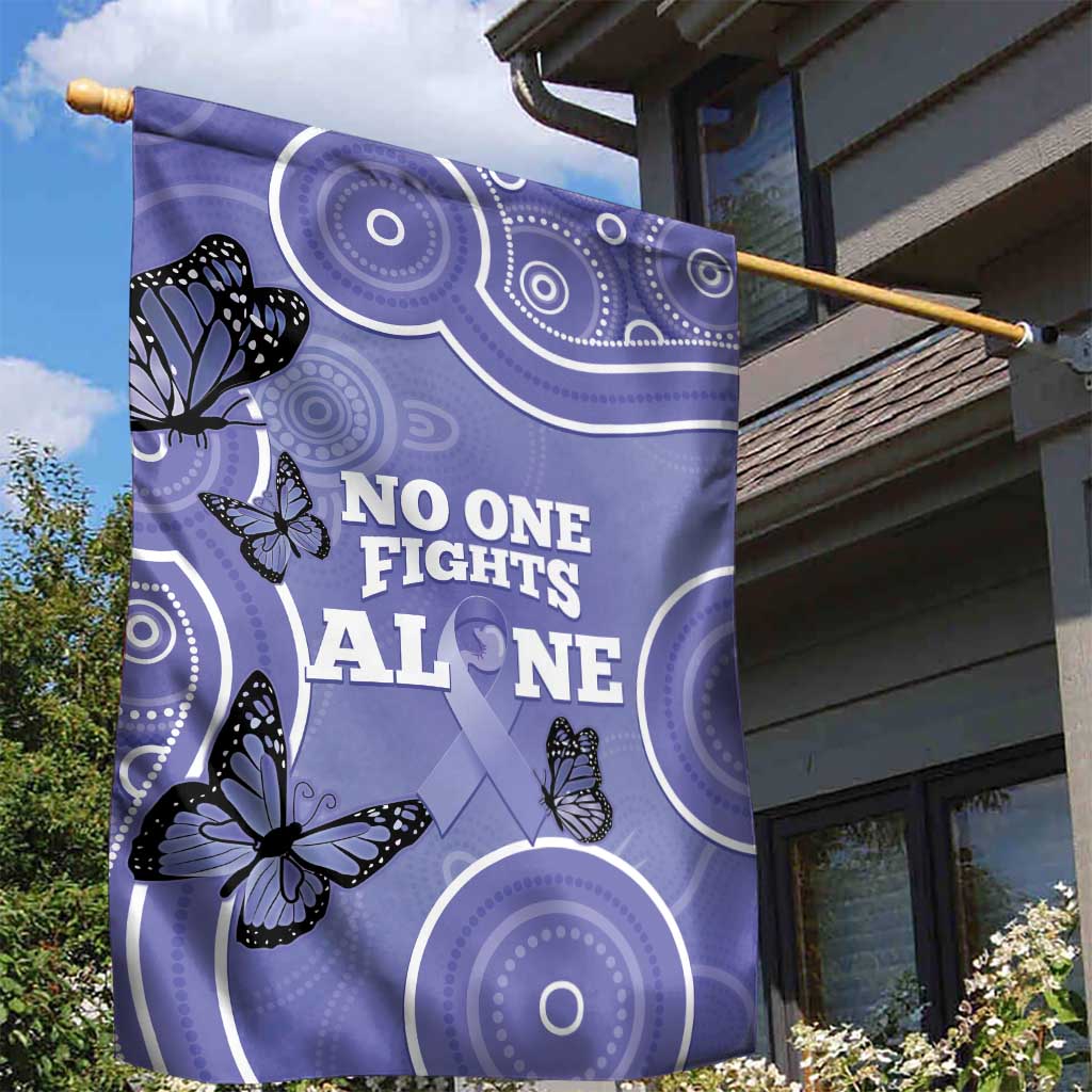 Australia Stomach Cancer Awareness Garden Flag No One Fights Alone Aboriginal Art