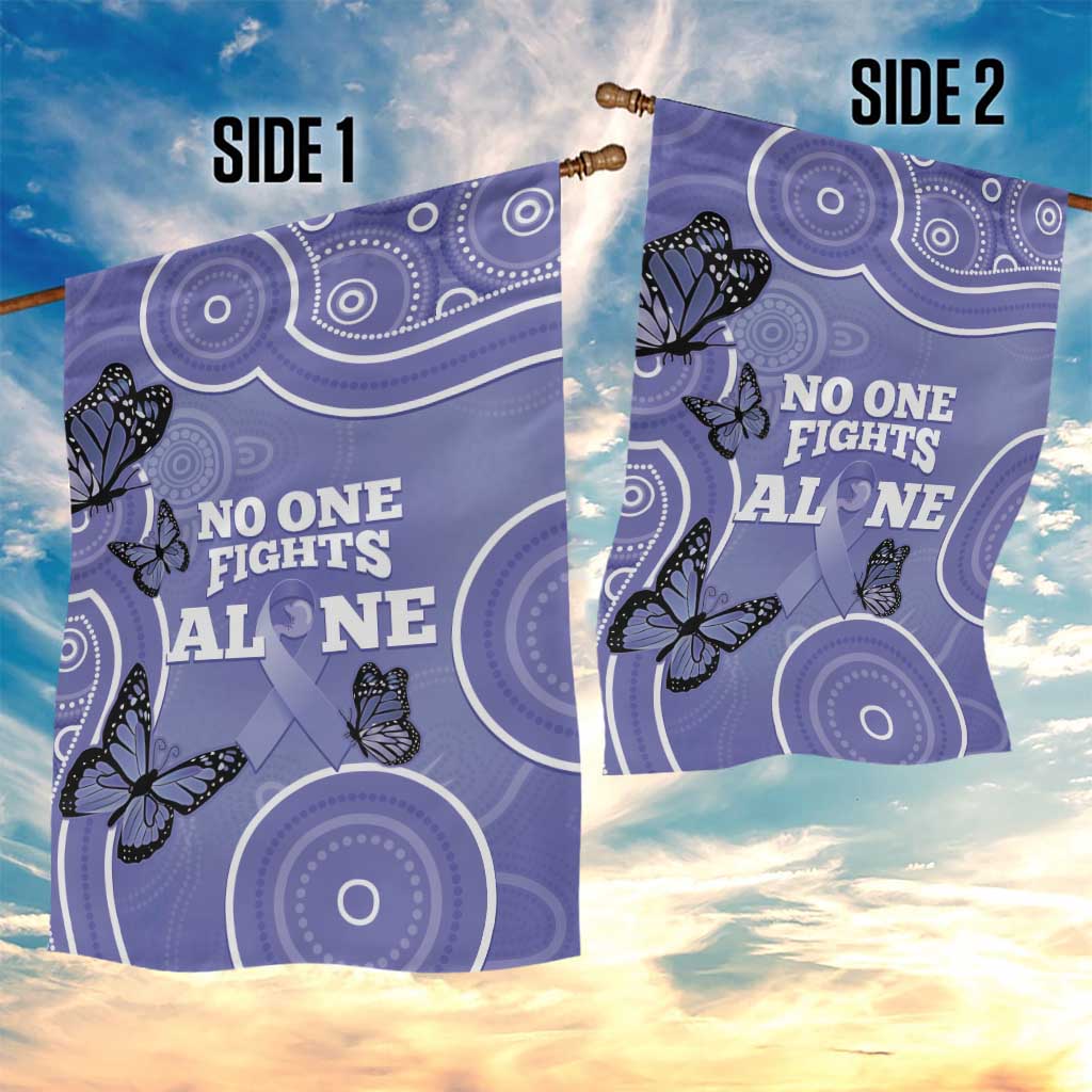 Australia Stomach Cancer Awareness Garden Flag No One Fights Alone Aboriginal Art