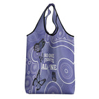 Australia Stomach Cancer Awareness Grocery Bag No One Fights Alone Aboriginal Art