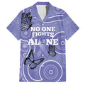 Australia Stomach Cancer Awareness Hawaiian Shirt No One Fights Alone Aboriginal Art