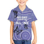 Australia Stomach Cancer Awareness Hawaiian Shirt No One Fights Alone Aboriginal Art