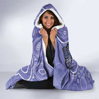Australia Stomach Cancer Awareness Hooded Blanket No One Fights Alone Aboriginal Art